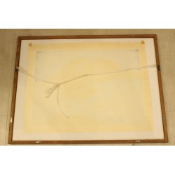 Estampe japonaise Montagne enneigée Kitaoka | Gravure sur bois 1975