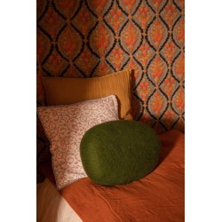 Coussin CHAKATI GALET – Coussin ovale en laine feutrée | MUSKHANE