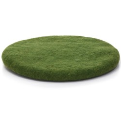 Coussin CHAKATI Rond – Coussin en laine feutrée | MUSKHANE