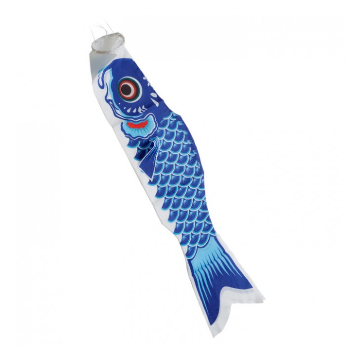 Koinobori en satin de polyester – carpe japonaise décorative