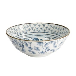 Bol ramen japonais FLORIKA LIERRE 21 cm décor feuilles de lierre