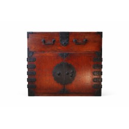 Tansu japonais ancien Akita choba dansu Kannon en kiri – époque Meiji