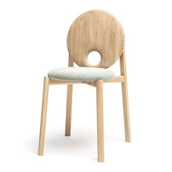 Chaise HELIO avec assise rembourée