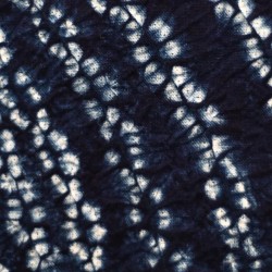 Noren japonais indigo motif nœud musubi en coton
