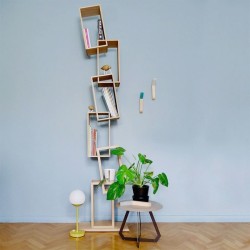 La bibliothèque design originale en bois KAO, de Drugeot ...