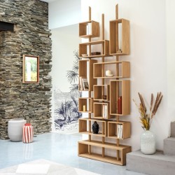 TROIS MÂTS bibliothèque DRUGEOT en chêne massif fabriqueé en France