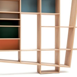 Bibliothèque FRISCO – Design Hugues Weill – Chêne massif – Drugeot Manufacture