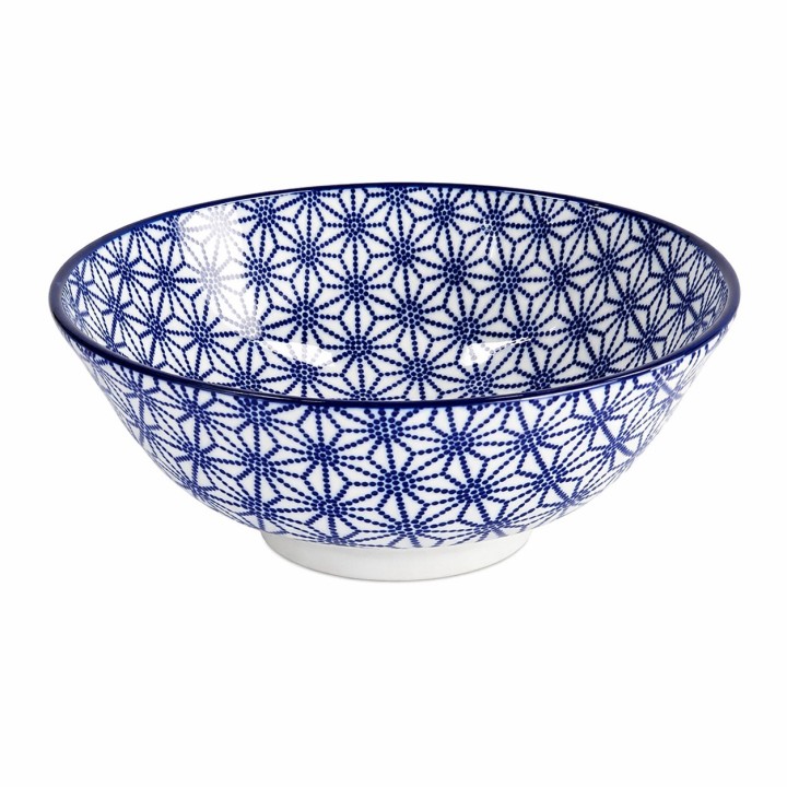 Bol ramen japonais bleu motif étoile 21cm 1000ml