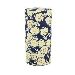 boite a the japonaise bleue fleurs blanches 200g