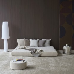 Canapé convertible CIRCLUS beige amande