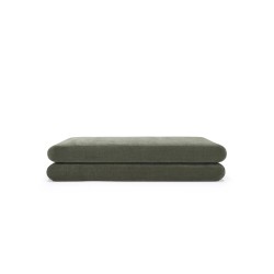 Canapé convertible Circlus vert olive vue de face