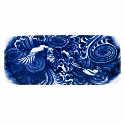 copy of copy of Assiette sushi japonaise vague Hokusai 23,2 x 11,5 cm