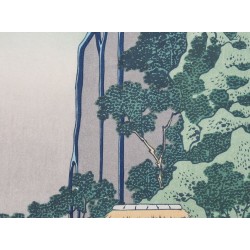 Détail de la cascade sacrée Kiyotaki Kannon dans l'œuvre de Hokusai