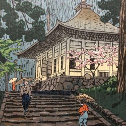 Hiraizumi Konjikidō (1950) | Estampe de Kasamatsu Shirō