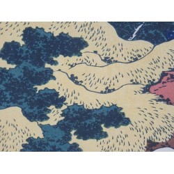 Yoshitsune Umaarai no Taki – Cascade où Yoshitsune lava son cheval | Hokusai