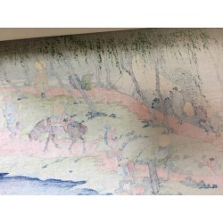 Estampe Hokusai – Fuji à Yanagitō | Cent vues du mont Fuji