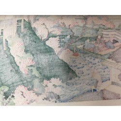 Kakan no Fuji – Le mont Fuji parmi les fleurs | Estampe Hokusai