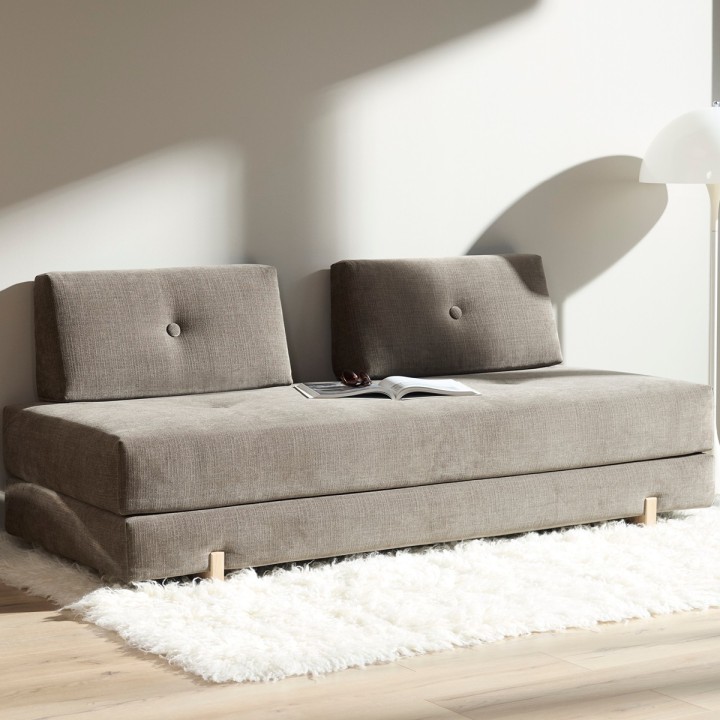 Balise titre : Daybed SIGMUND pieds chêne, tissus standards – 160 x 200