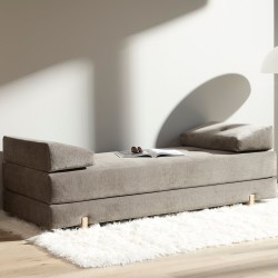 Balise titre : Daybed SIGMUND pieds chêne, tissus standards – 160 x 200