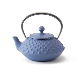 Théière en fonte Arare 0,3 L bleu lavande, fabriquée au Japon