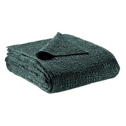 TANA plaid en coton nid d'abeille PRUSSE