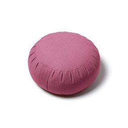 Zafu coussin de méditation géranium en coton, garni de balle de millet