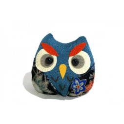 Hibou colore bleu