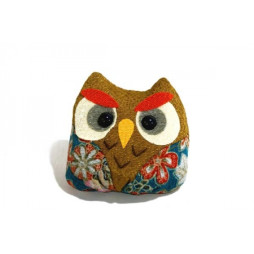 Hibou colore jaune