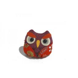 Hibou colore violet