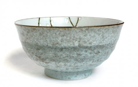 bol japonais sakura vert d’eau 17 cm