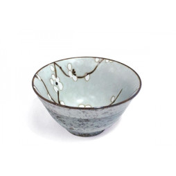 bol à riz japonais sakura vert d’eau 13 cm fleurs de cerisier