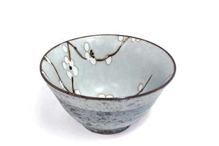 bol à riz japonais sakura vert d’eau 13 cm fleurs de cerisier
