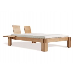 Lit bois massif NUVEO Shindaï en hêtre | Lit japonais sans métal