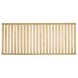 Sommier cadre simple en bois massif, à lattes rigides. Largeur 80 cm.