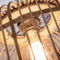 Suspension Borneo Double Good&Mojo – Bambou tressé & design artisanal ajouré