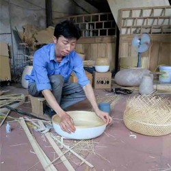 Lampe à poser Good&Mojo Mekong – Bambou naturel & design éthique