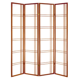 Paravent asymétrique acajou