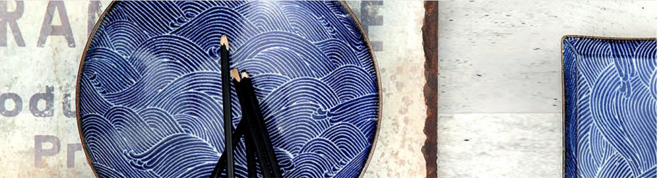 Vague SEGAiA, céramique japonaise, inspirée par les vagues de Hokusai.