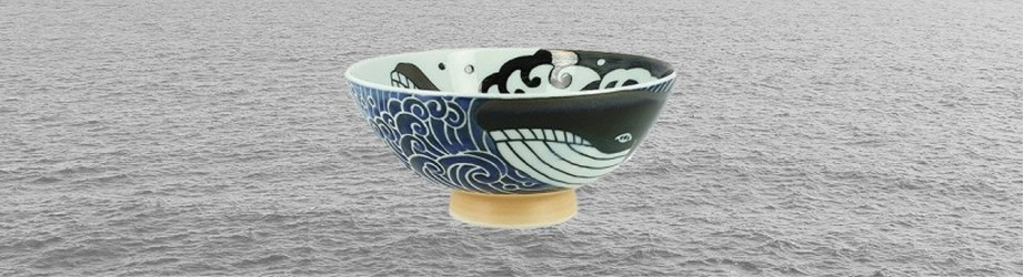 Vaisselle japonaise BLUE KUJIRA