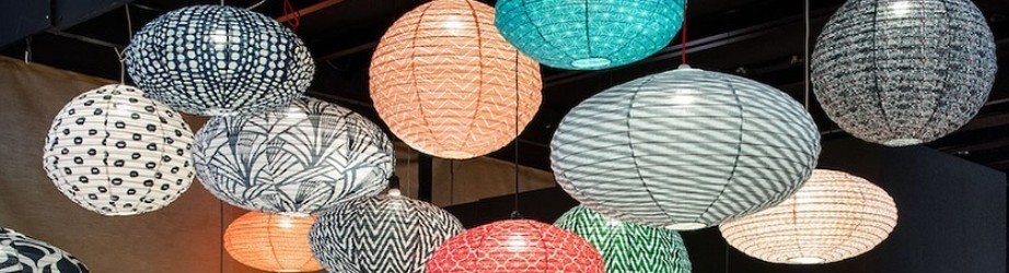 Lampes en tissu naturel – Suspensions textiles et luminaires doux